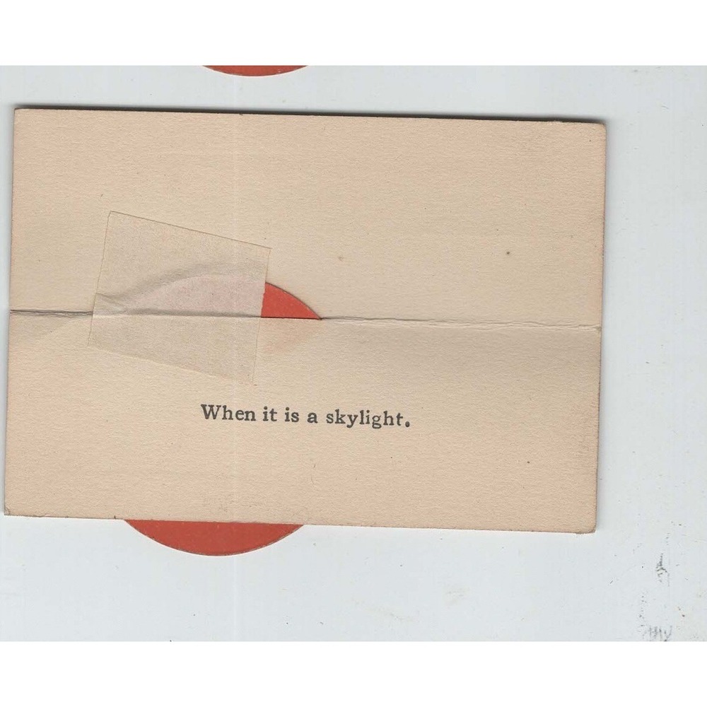 Vintage Mechanical Riddle Place Cards Red Sun Face Novelty Ephemera Set of 3 - Picture 6 of 11